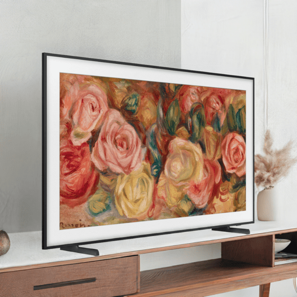 Samsung QN55LS03DAFXZC 55″ The Frame QLED 4K Art Mode Smart TV – 2024 (Wall Mount Included) - Factory Refurbished