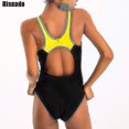 thumbnail image 3 of Women's Conservative Athletic Racerback One Piece Training Swimsuit Swimwear Bathing Suit Ty, 3 of 5