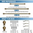 thumbnail image 5 of Urbanest Adjustable Single Curtain Rod Set Grecian Urn Finials – 1 - Inch Diameter, With Renaissance Gold Rod, 48–84 Inches, 5 of 6