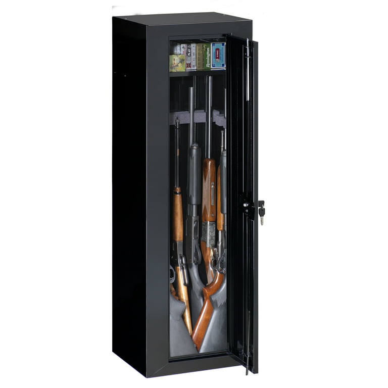 Sentinel 10 Gun Security Cabinet with Key Lock, Black, 53 x 17.25 x 17,  Rifle, Shotgun 