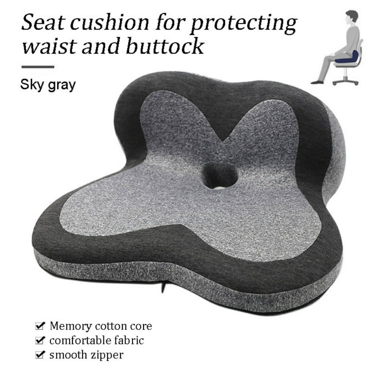 Memory Foam Pressure Relief Seat Cushion for Long Hours Sitting.