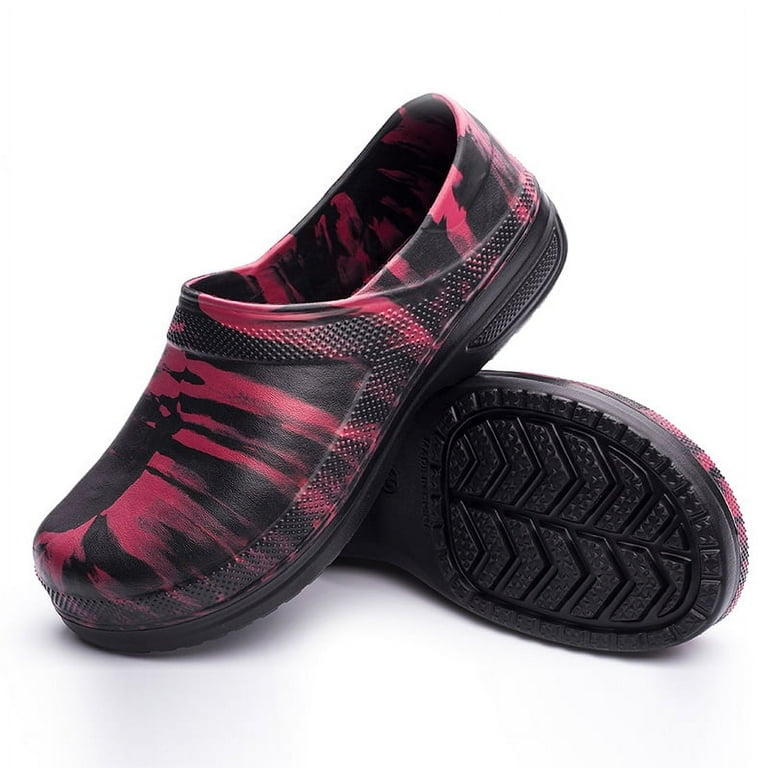 Black non 2025 slip nursing shoes