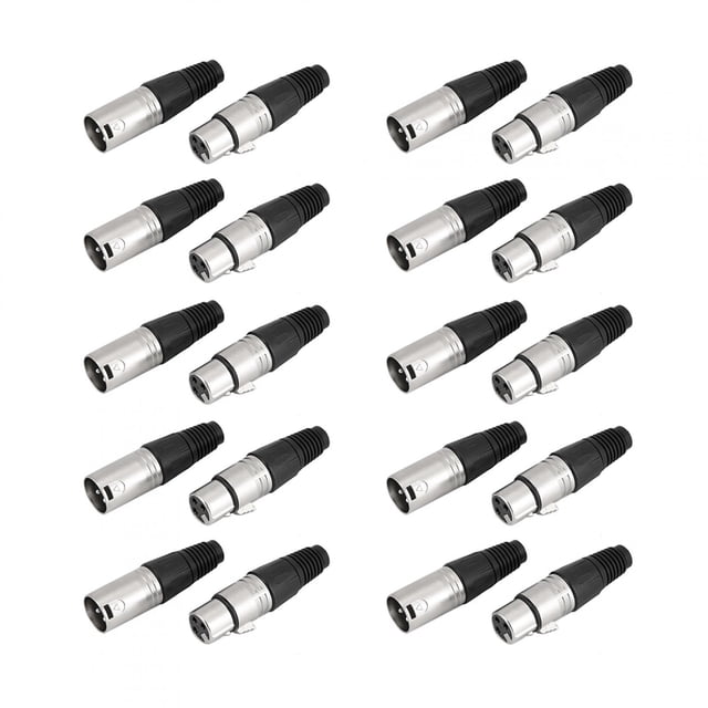 Core XLR Plug, 5 Paire de 3 XLR Prise Audio Prise Audio Obtenir Plus