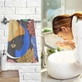 thumbnail image 7 of Dreamtimes Hand Towels African Women Floral Patterned 2 PCS, Cotton Bath Towel for Drying Face Hands Body Decorative Water Absorbent Lightweight Towels for Bathroom Ktichen Travel Gym,16"x28", 7 of 7
