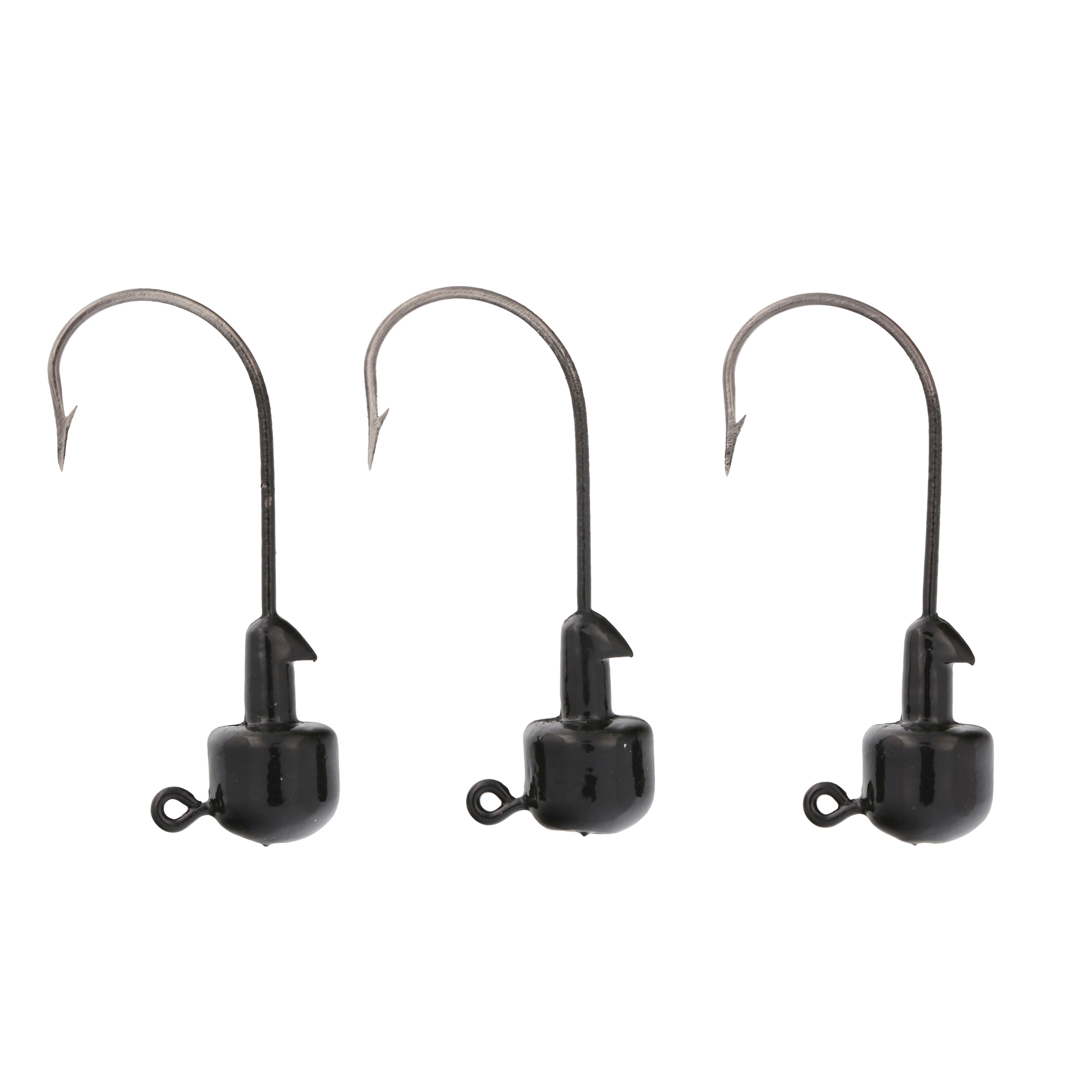 Lazer Sharp Tin Ned Jig Head - 3 pack - Hook size 1/0 - 1/16 oz - Black