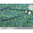thumbnail image 3 of Soimoi Green polyester Crepe Fabric Artistic Leaves Fabric Prints By Yard 52 Inch Wide, 3 of 3