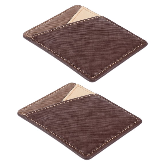 PENIKOKO 2Pcs Stylish PU Phone Back Wallet with Comfortable Feel and Easy Adhesive Installation