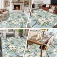 thumbnail image 6 of Summer Flower Area&nbsp;Rug 5x8ft Gardenia Floral Plant Modern Watercolor Non-Slip&nbsp;Washable Square&nbsp;Rugs Soft Felt Indoor Floor Mat for Bedroom Kitchen Living Room Bathroom, 6 of 9