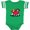 Football Green and White, variant on Inktastic Beagle Heartfelt Duo Boys or Girls Baby Bodysuit