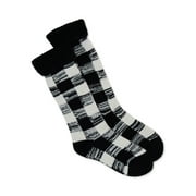Pawz by Bearpaw Women's Buffalo Plaid Thermal Fleece-Lined Heat Boot Socks, 1-Pack