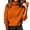 Orange, variant on Sweaters For Women Relaxed Comfortable Mock Neck Mid-High Neck Pullover Sweater High-Quality Material All-Season Casual Style True To Size L Womens Sweaters