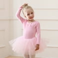 thumbnail image 7 of LYHaoo Classical Ballet Practice Tutu Dress For Girls Dance Recital Performance Elegant Leotard Skirt Outfit For Ballerina Training，Vintage Girls Dress Sizes 3-4 Years Pink, 7 of 7