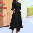 thumbnail image 4 of Burgundy Off-Shoulder Wrap Waist High-Low A-Line Midi Dress With Belt, 4 of 6