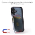 thumbnail image 3 of Decase PU Leather & TPU Shock-Absorbent Hybrid Case for iPhone 16 Plus with Magnetic Card Holder & Slim Back Cover,Credit Card Slots,Stylish Protective Flip Wallet Cover for iPhone 16 Plus,Blue, 3 of 6