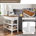 thumbnail image 6 of Huloretions End Table with Charging Station,Sofa Side Table with USB Ports and Outlets Narrow Side Table For Small Spaces Bedroom 11.80 x 24 x 24.2 inches, 6 of 6
