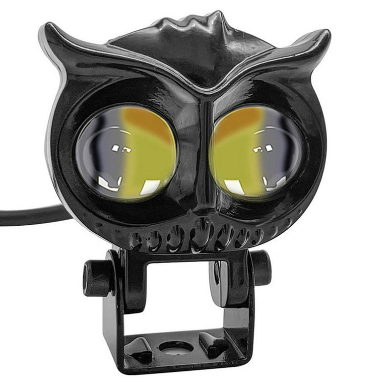 anna Motorcycle Fog LED owl shape Headlight 12-80V Auxiliary Spotlight for  EBike Car 