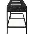 thumbnail image 6 of Meridian Furniture Marmo Black Engineered Stone Bathroom Vanity, 6 of 9