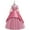 Pink, variant on XMMSWDLA Toddler Girl Clothes Girls Lace Embroidery Flowers Net Yarn Temperament Bowknot Long Sleeve Birthday Party Gown Long Dresses