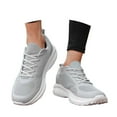 thumbnail image 3 of uvwlwu Sneakers for Men Breathable Running Shoes Lightweight Athletic Walking Comfortable Casual Gym Fitness Training Shoe With Mesh Upper(Size:8), 3 of 9