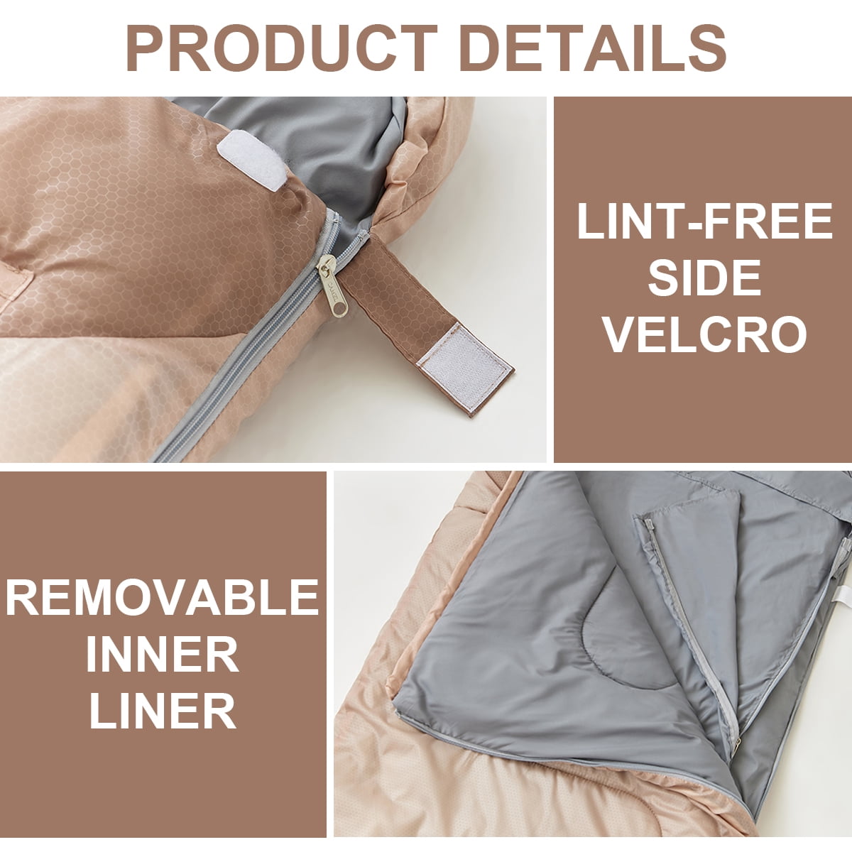 Topchances 0 Degree Camping Sleeping Bags XL Cold Weather Winter Sleeping Bag with Removable & Washable Liner for Adults Big and Tall with Compression Sack, 4.19 lbs