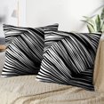 thumbnail image 3 of LALILO Throw Pillow Covers Lines Geometric Modern Contemporary Art Cushion Cover 18" x 18", 2 Pack, 3 of 6