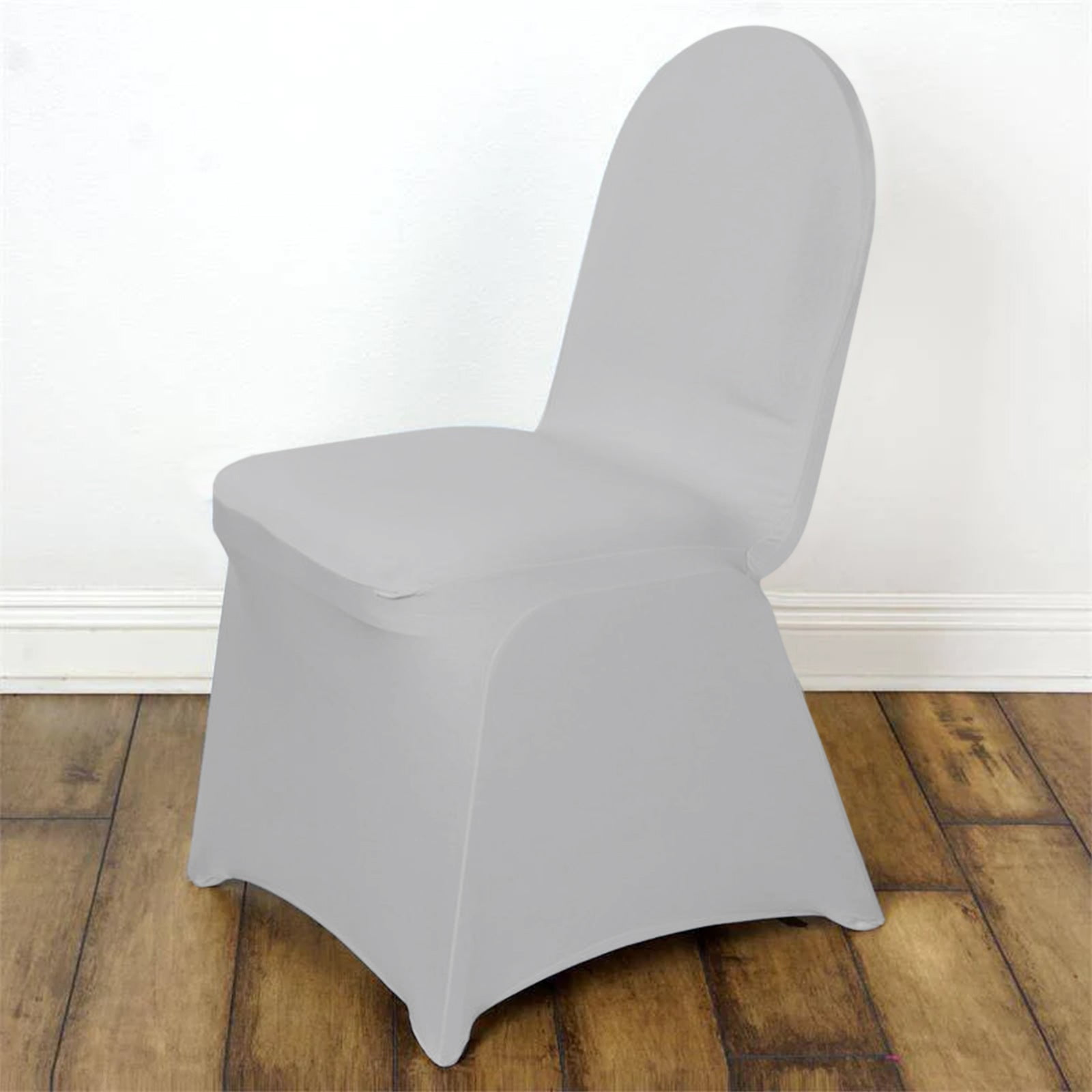 Efavormart 30 Pack | Silver Premium Spandex Stretch Fitted Banquet Chair Cover With Foot Pockets ...