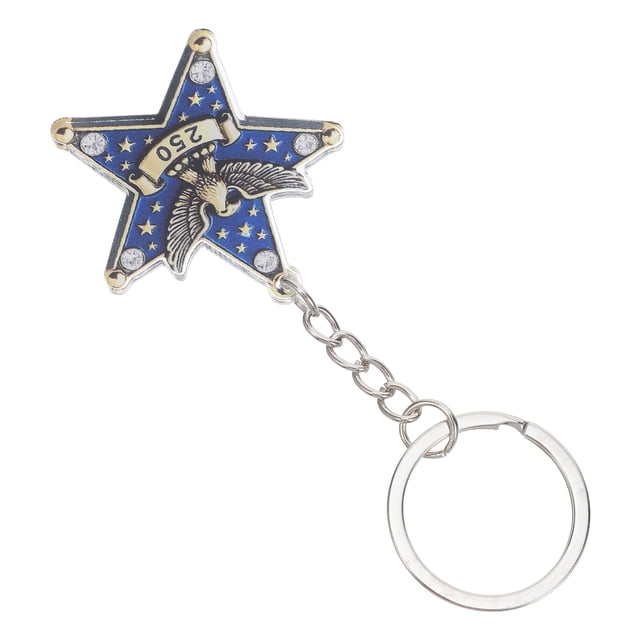 Nestingho Metal Pendant Keychain Usa 250Th Anniversary Patriotic Ornament Commemorative Keepsake