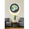 thumbnail image 7 of 1. Handcrafted OM Wall Art with LED Backlight – Spiritual Home Decor, 7 of 7