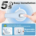 thumbnail image 5 of Shower Foot Rest Wall Pedicure Stool Shaving Legs Bathroom Powerful Suction Cups Stand Inside Small Spaces, 5 of 5