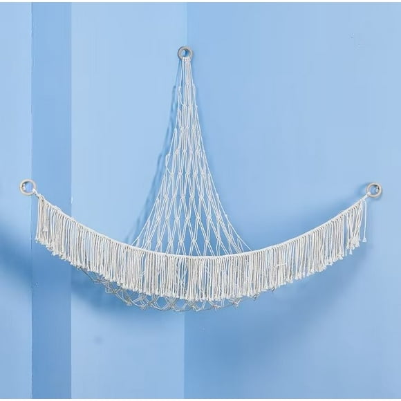 macrame hammock for stuffed animal