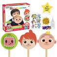 thumbnail image 4 of CoComelon Paper Plate Masquerade Craft Kit for Toddlers age 3+ (32 Pieces), 4 of 5