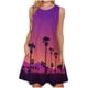 thumbnail image 1 of Mujeres verano casual sin mangas cuello redondo gradiente impreso bolsillo manga vestidos vestido suelto OAVQHLG3B Store  lin121212, 1 of 5