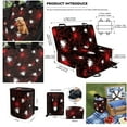 thumbnail image 6 of Pzuqiu Red Spider Web Dog Car Seat Cover for Back Seat Collapsible Scratchproof Dog Car Hammock with Adjustable Dogs Bandanas Hanging Car Trash Can for SUV,Sedan,Truck, 6 of 6