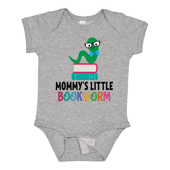 Inktastic Mommys Little Bookworm Boys or Girls Baby Bodysuit