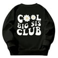 thumbnail image 5 of XUELUO Big Girls Sweatshirts Round Neck Long Sleeve "Cool Big Sis Club" Pattern Tops Spring Streetwear Oversized Comfort Tops, 5 of 6