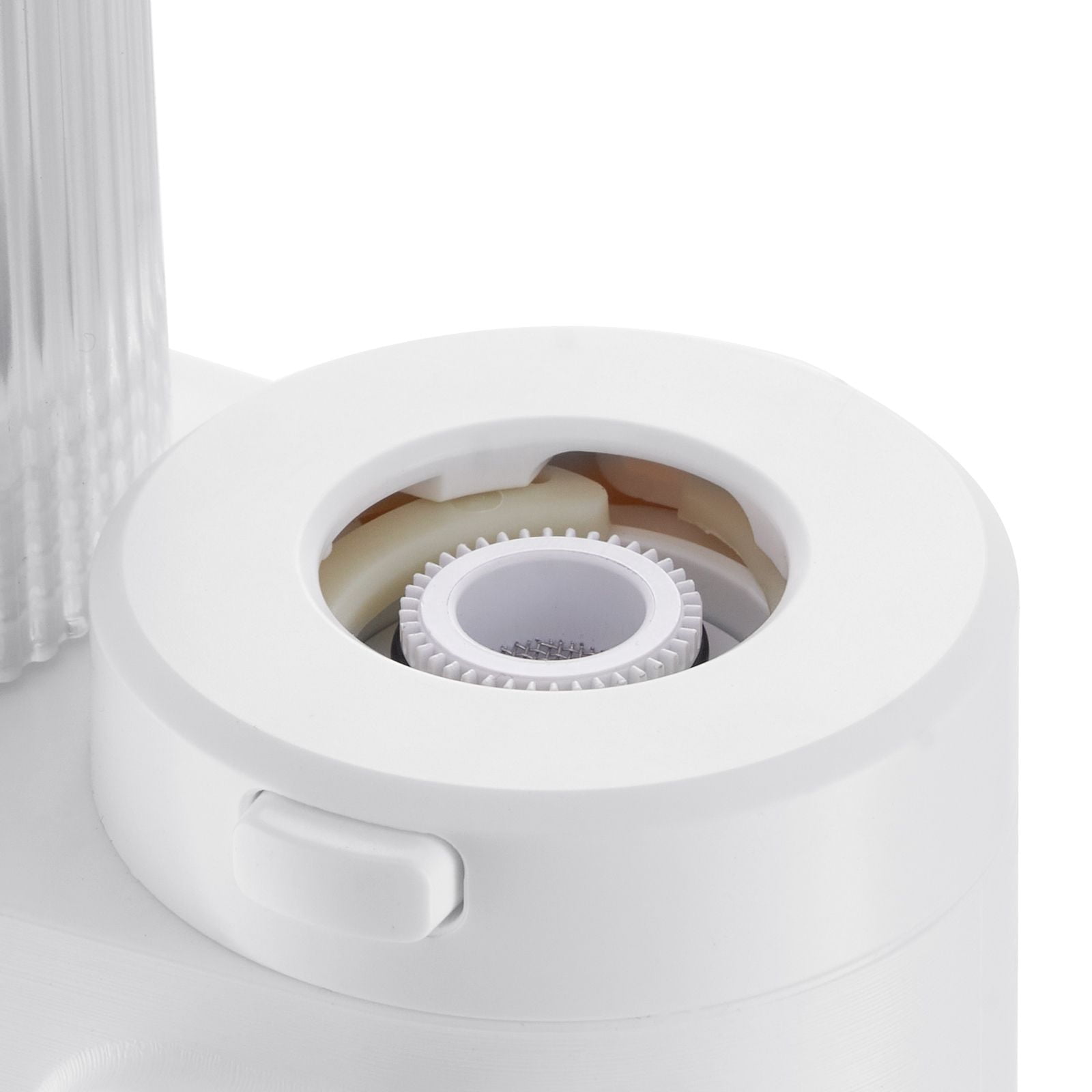 Faucet Mount Water Filter, Vertical Water Purifier for Sink Tap, Carbon Fiber Filters, Removes Chlorine Lead with 1 Filter, Fits Most Kitchen or Bathroom Faucets, White
