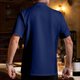 thumbnail image 4 of Blusa y camisa de manga corta con cuello alto para hombre, color liso, transpirable, para chef, con botones y botones, de poliéster., 4 of 6