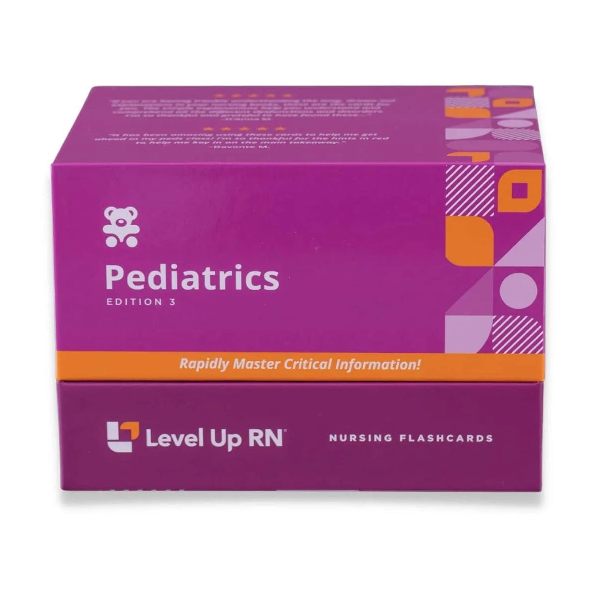 Level UP RN Pediatrics LPN RN Review Flash Cards – Essential Info for Nursing School (222 Cards)