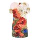 thumbnail image 5 of Camiseta de manga corta para mujer, informal, con cuello en V, flor, pintura suelta, blusa superior Pompotops hkajfhjk469771, 5 of 5