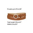 thumbnail image 3 of INSPIRE CHIC Women's Belts O Ring Metal Buckle Plus Size Thin Nonporous Waist Belt, 3 of 4