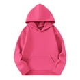 thumbnail image 3 of TBWNWG Girls Hoodies & Sweatshirts Pullover Warm Thickened Hooded Sweatshirt for Toddler and Big Kids Casual Outerwear,Size 9-10 Years, 3 of 9