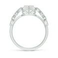 thumbnail image 2 of ANGARA Natural Diamond Heart Ring with Leaf Motifs in 14K White Gold for Women (Size-2.3mm| Color-I-J| Clarity-I1-I2) | April Birthstone, Anniversary, Jewelry Gift for Women | Natural Diamond Ring, 2 of 8