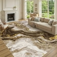 thumbnail image 3 of Geetinfly 10inx13in Modern Abstract Area Rug, Washable, Non-Slip, Colorful, Camel for Living, Bedroom, Dining, 3 of 8