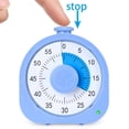 thumbnail image 6 of Gustave 60 Minute Visual Timer Silent Countdown Timer USB Rechargeable Kitchen Classroom Desk Timer Time Management Tool for Study Cooking, Blue, 6 of 11