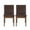 Dark Brown/Walnut, variant on GDF Studio Hampton Mid Century Modern Upholstered Dining Chairs, Set of 2, Dark Gray Fabric and Oak
