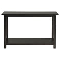 thumbnail image 4 of Ayne Table Console, 1 Étagère Inférieure, Cadre en Bois Noir Classique, 47 Pouces, 4 of 7