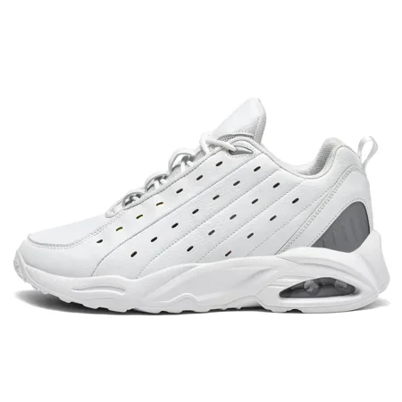 

Men‘s Half Air Cushion Casual Shoes Microfiber PU Synthetic Leather Material Breathable Outdoor Sports Running Shoes