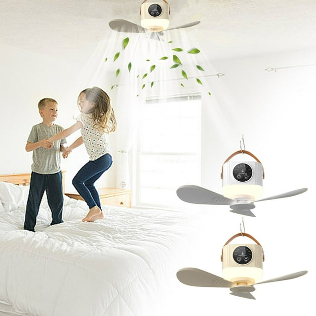 Sentmoon Smart Ceiling Fan Cam Light Photoelectric Fan Mini Desktop Lighting Fan Pendant Lamp Direct Insertion Portable Indoor Outdoor Multi Use