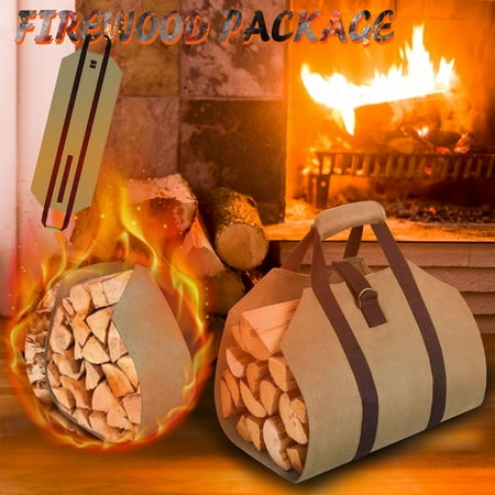 

WMYBD Storage Trunks & Bag Oxford cloth tote bag durable wood stakeholder firewood carry outdoor