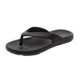 thumbnail image 2 of Unisex Casual Rubber Sole Flip Flops - Stylish, Waterproof, Comfortable Eva Slippers For Spring And Summer Outdoor Beach Pool Wear Black, 2 of 9